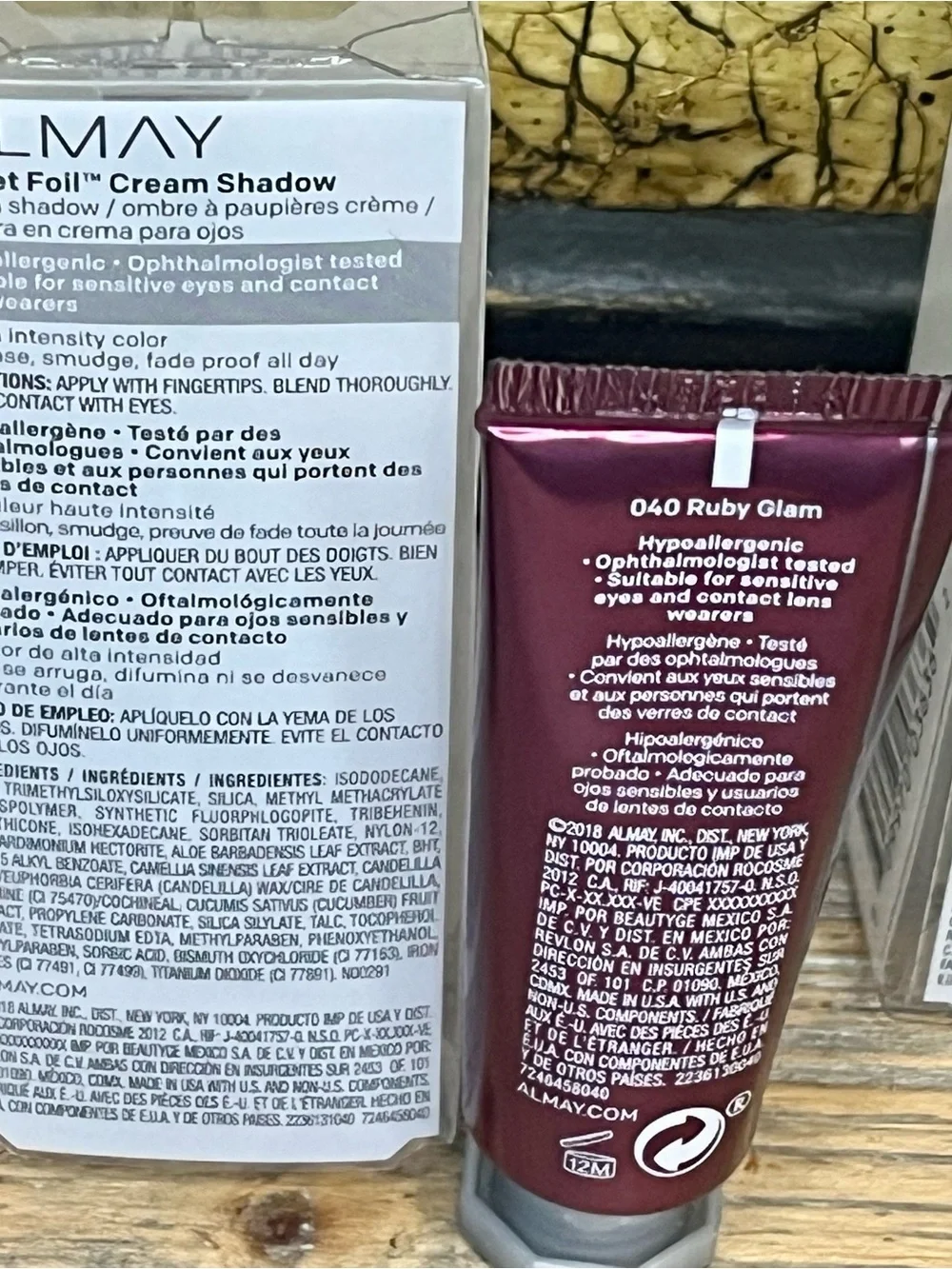 NEW Sealed Almay Velvet Foil Cream Shadow Bundle-Set of 4 Metallic Shades